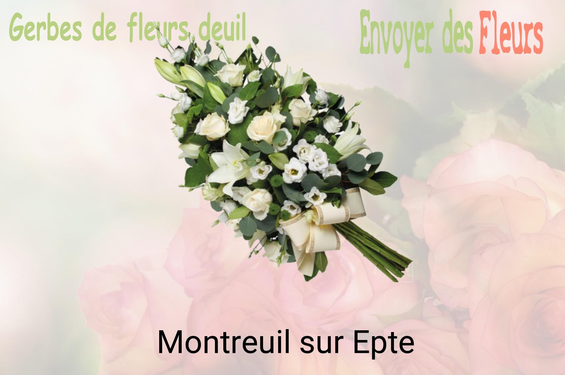 Gerbe de fleurs de deuil livrée à Montreuil-sur-Epte
